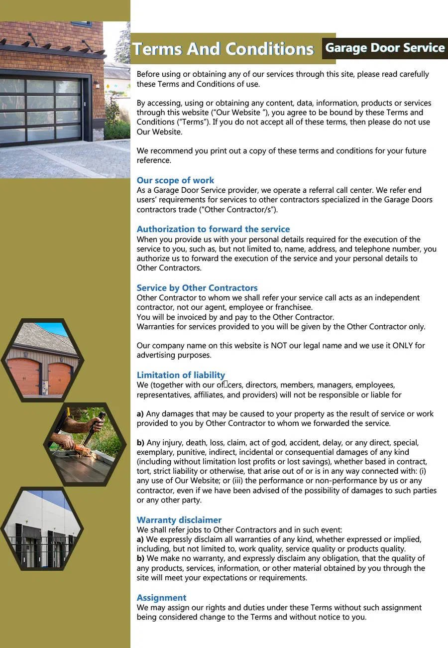 Security Garage Door Repair Service Leesburg, VA 571-382-6861